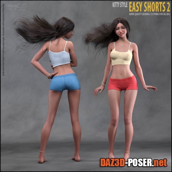 Dawnload Easy Shorts 2 for Genesis 8 and 8.1 for free
