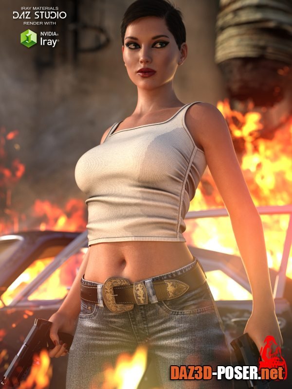 Dawnload dForce Straps Tank for Genesis 8 & 8.1 Females and Genesis 9 for free