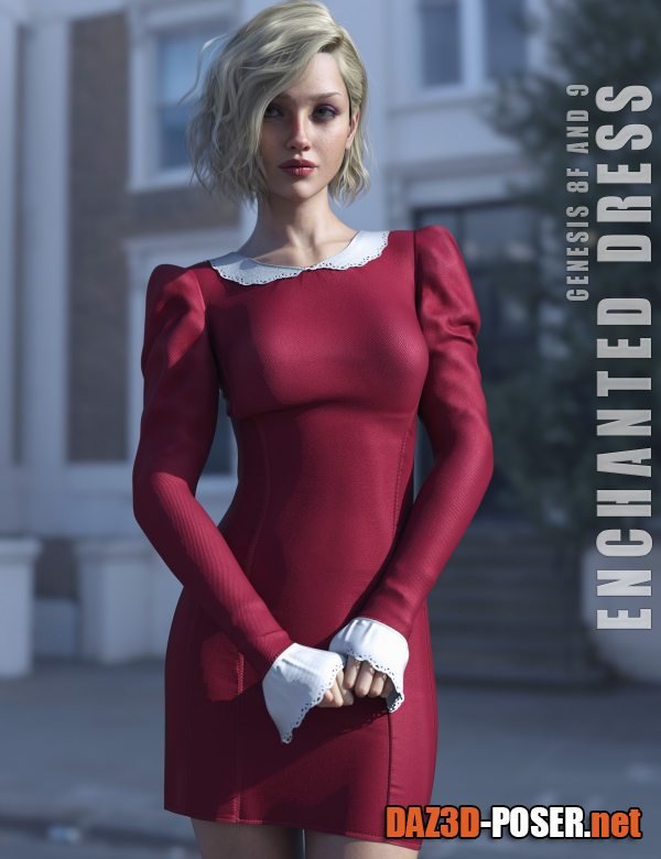 Dawnload dForce Enchanted Dress Genesis 8-8.1F and G9 for free