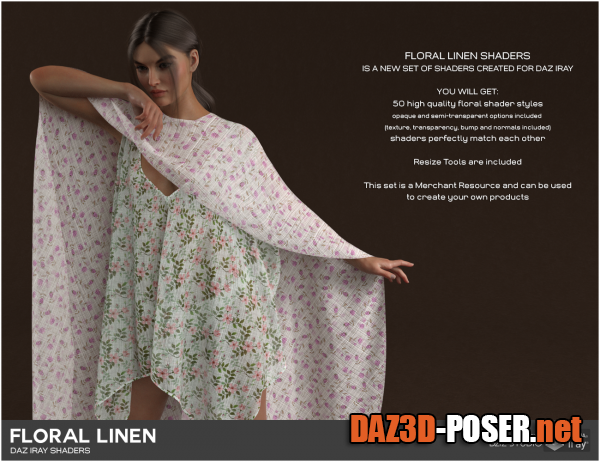 Dawnload Daz Iray – Floral Linen for free