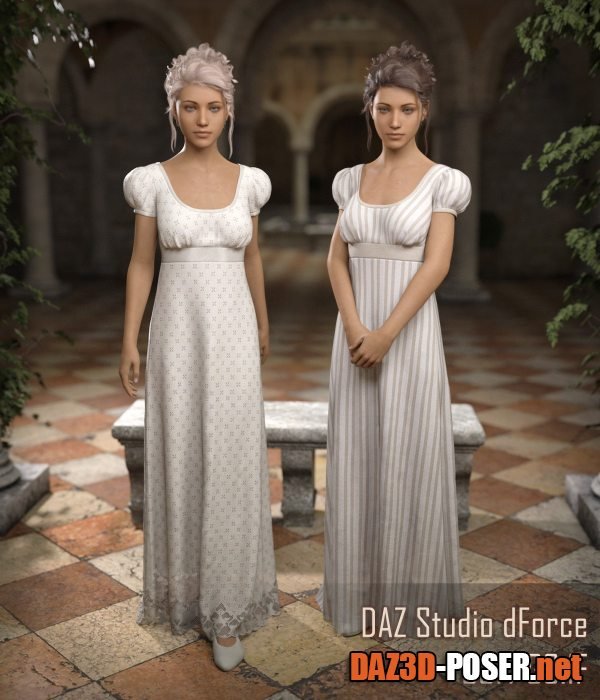 Dawnload FRQ dForce: Regency Dress for G8F for free