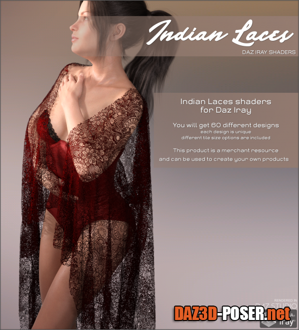 Dawnload Daz Iray – Indian Laces for free