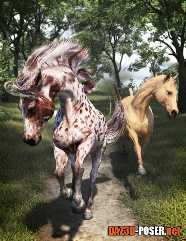 Dawnload Horse Hair Pro Materials Addon for the Daz Horse 3 for free
