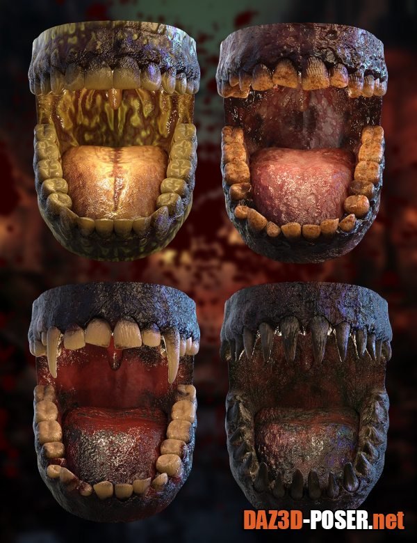 Dawnload M3D Horror Mouth for Genesis 9 for free