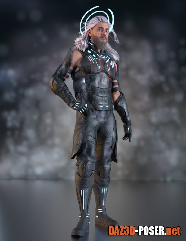Dawnload Sci-Fi God Armor Outfit for Genesis 9 for free
