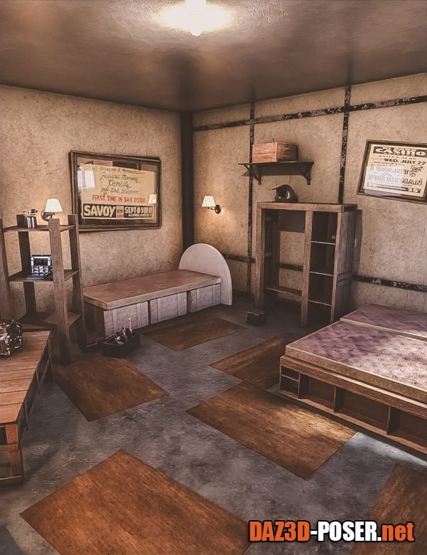 Dawnload Old Mechanics Bedroom for free
