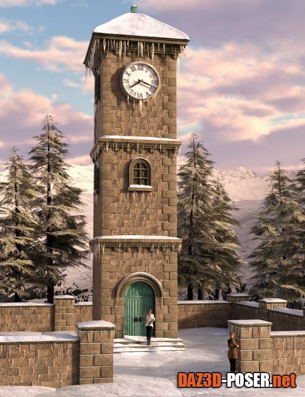 Dawnload Orestes Winter Clock Tower for free