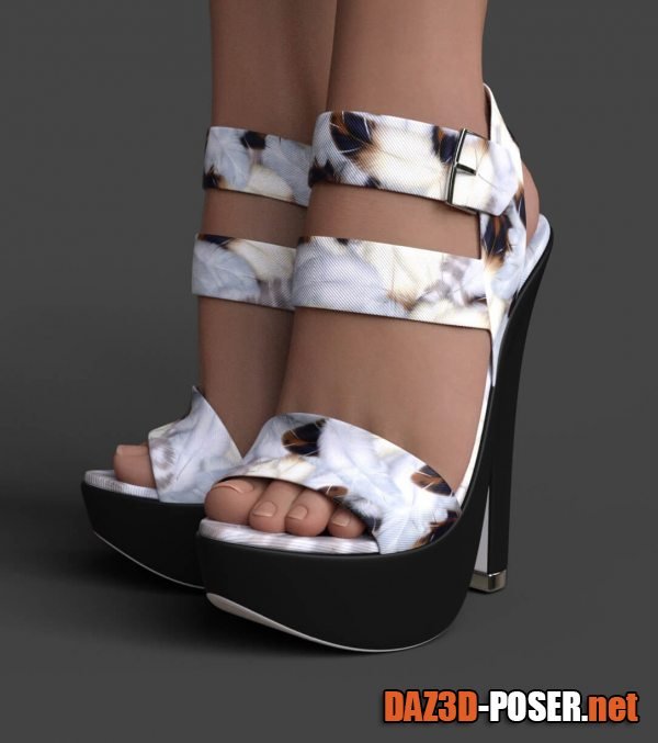 Dawnload Shoes Alice for Genesis 8 Female for free