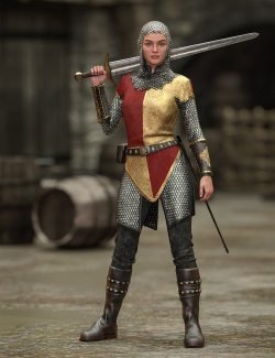 dForce Padded Armor and Chainmail for Genesis 9