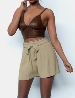 dForce Wide Bow Shorts and Cami Top for Genesis 9