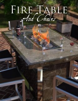 Fire Table and Chairs