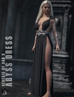 dForce Abyss Dress Genesis 8-8.1F and G9
