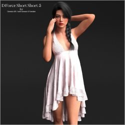 D-Force Short Short 5 for Genesis 8 and 9 Females