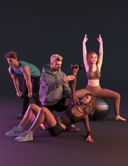 Fun Pilates Work Out Bundle for Genesis 9, 8 and 3