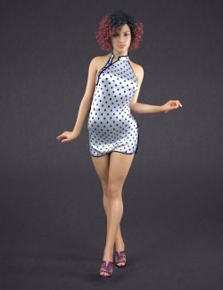 Sexy Cheongsam Outfit for Genesis 8 Female(s)