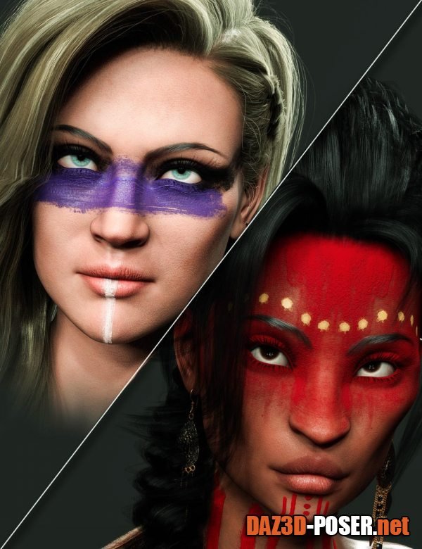 Dawnload Twizted Warpaint for Genesis 8.1 Females for free