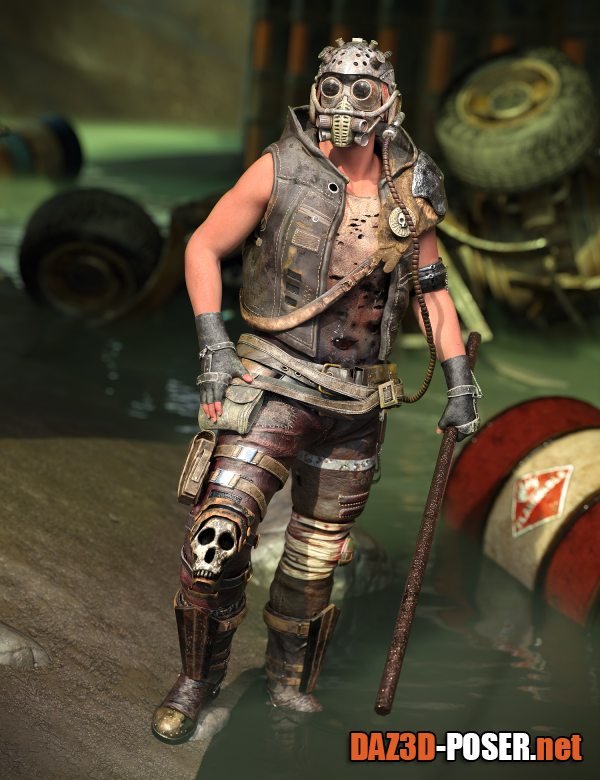 Dawnload XI Wasteland Militant Outfit for Genesis 9 for free