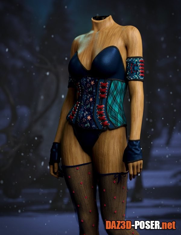 Dawnload Brandy’s Holiday Elf Costume for Genesis 9 for free