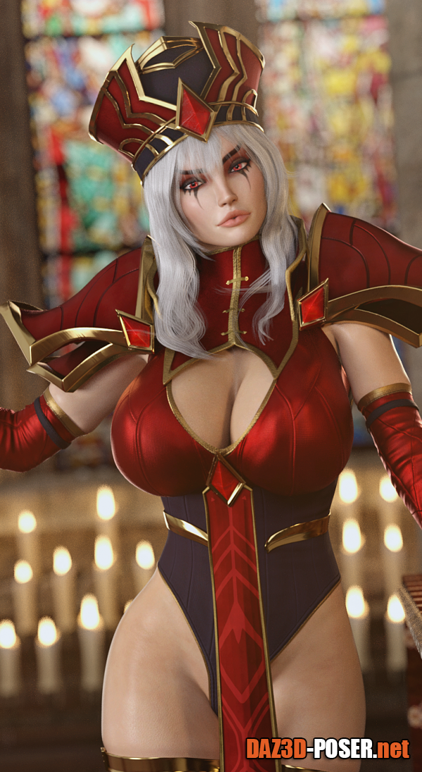 Dawnload Scarlet Inquisitor for Genesis 8 Female for free