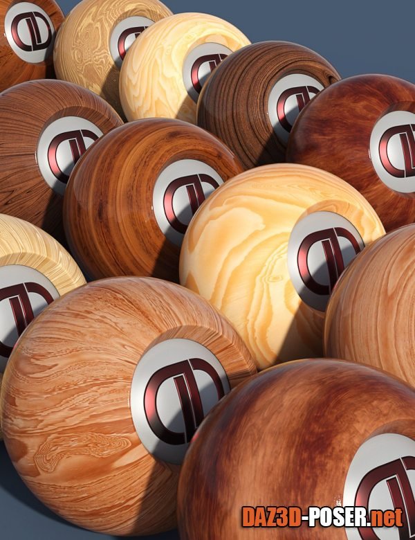 Dawnload DD PBR Varnished Wood Shaders for Iray Vol. 1 for free