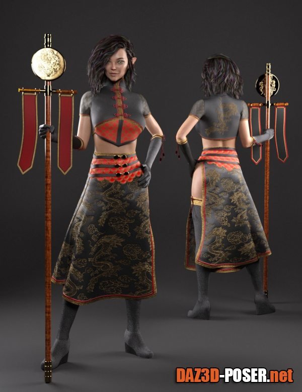 Dawnload dForce Delicata Mage Outfit for Genesis 8 and 8.1 Females for free