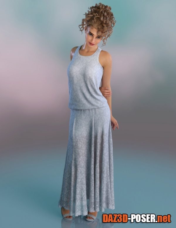 Dawnload dForce Isadora Dress for Genesis 9 for free