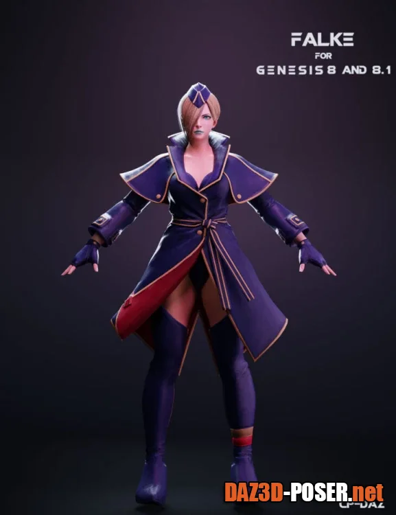 Dawnload Falke For Genesis 8 and 8.1 Female for free