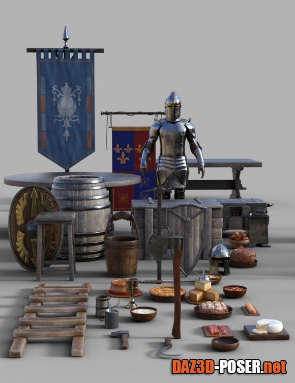 Dawnload FG Medieval Props Pack for free