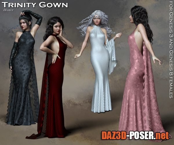 Dawnload Trinity dForce Gown G3F G8F for free