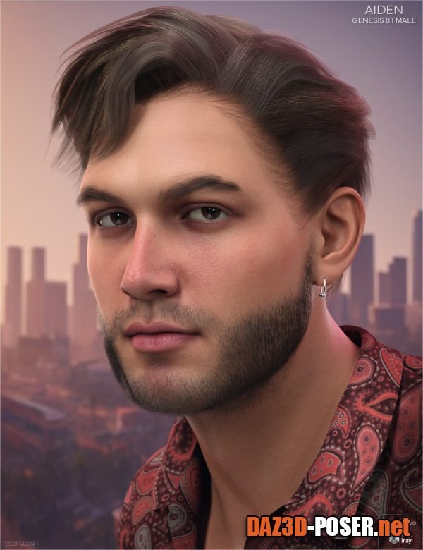 Dawnload CGI Aiden for Genesis 8.1 Male for free