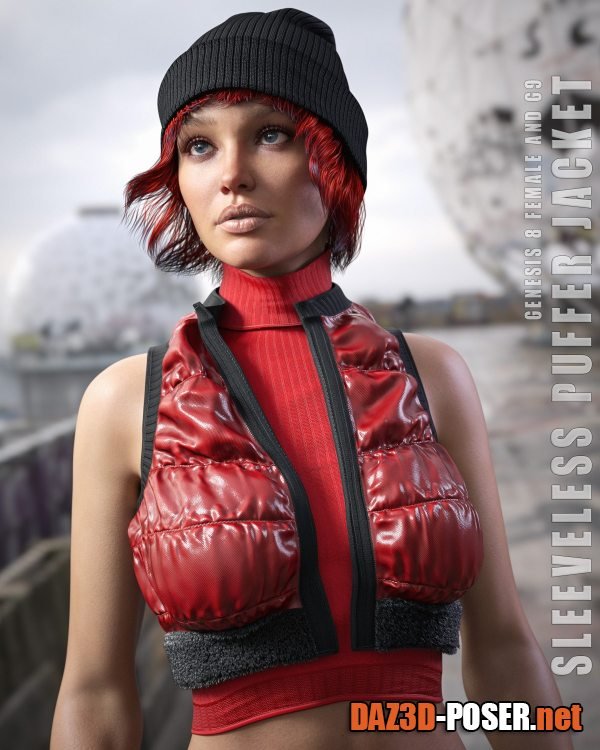 Dawnload Sleeveless Puffer Jacket Genesis 8-8.1F and G9 for free