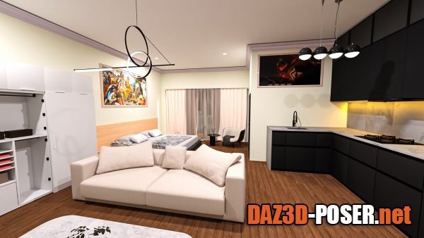 Dawnload Luxurious Studio Apartment for free