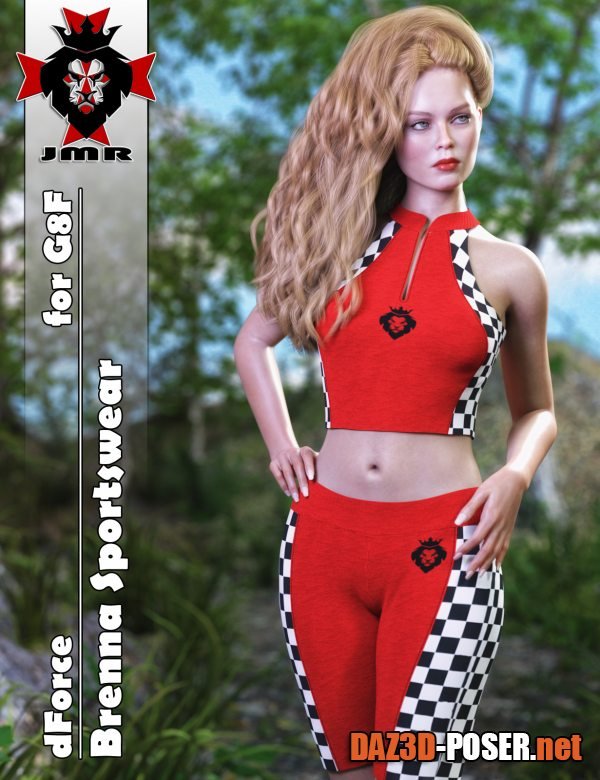 Dawnload JMR dForce Brenna Sportswear for G8F for free