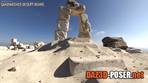Dawnload Modular 3D Kits: Sandwashed Desert Ruins for free