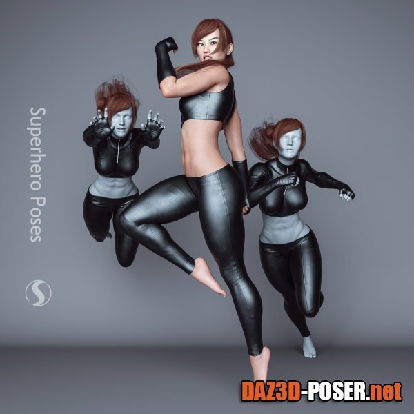 Dawnload Superhero Poses & Expressions G8F for free