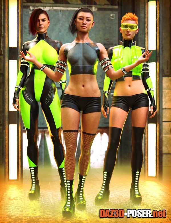 Dawnload M3D Cyber Skin Outfit for Genesis 9 for free