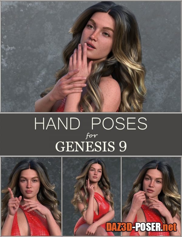 Dawnload FG Hand Poses for Genesis 9 for free