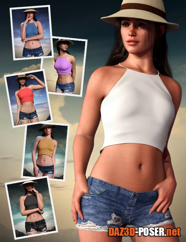 Dawnload The Denim Attraction Outfit Set for Genesis 9 for free