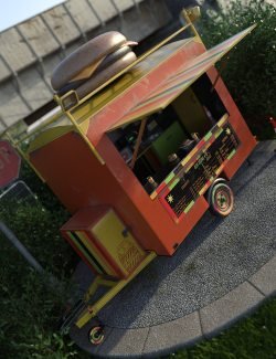 Buns 4 U Burger Van Trailer