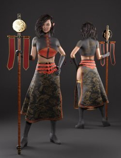 dForce Delicata Mage Outfit for Genesis 8 and 8.1 Females