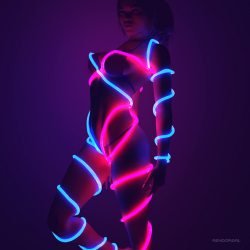 Enveloping Neon Outfit for Genesis 8 Female