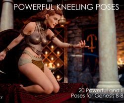 Powerful Kneeling Poses For Genesis 8,8.1 Female