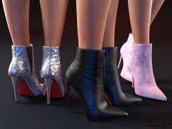 Pointed Toe Ankle Booties for G8F and G9