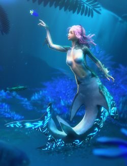 Shark Tail for Genesis 8 and 8.1 Female
