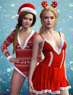 X-Fashion dForce Christmas Outfits for Genesis 9