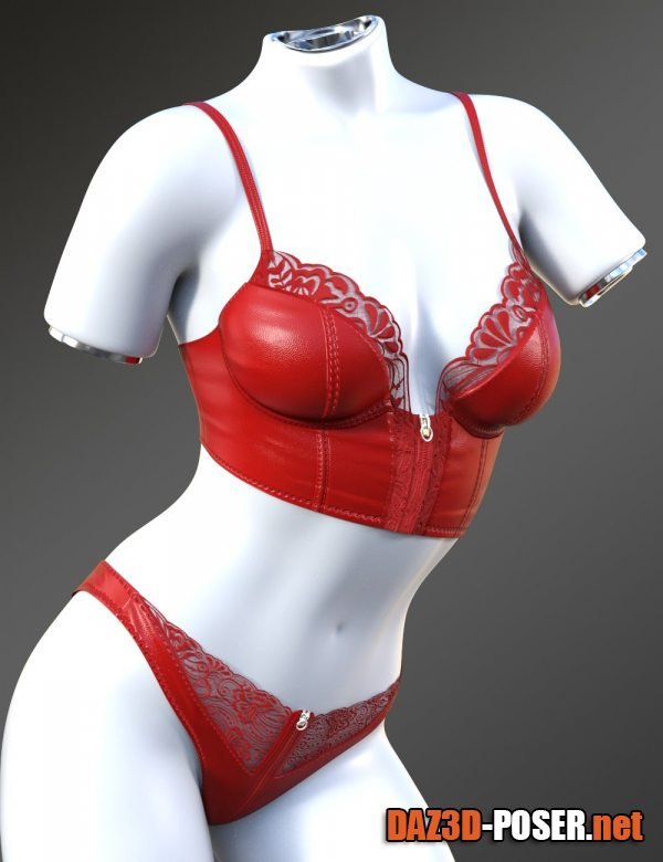 Dawnload X Fashion Zip Front Lingerie for Genesis 9 for free