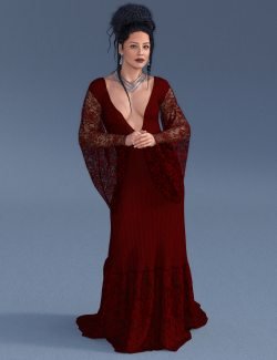 dForce Gothic Dress for Genesis 9 Feminine