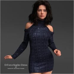 D-Force Kaylee Dress for Genesis 8 and 9 Females